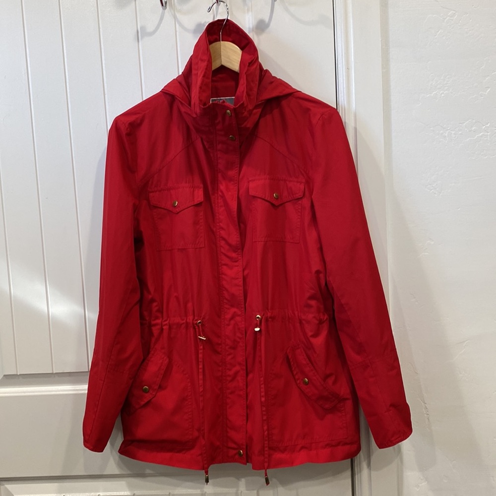JM Collection Rain Jacket Size M